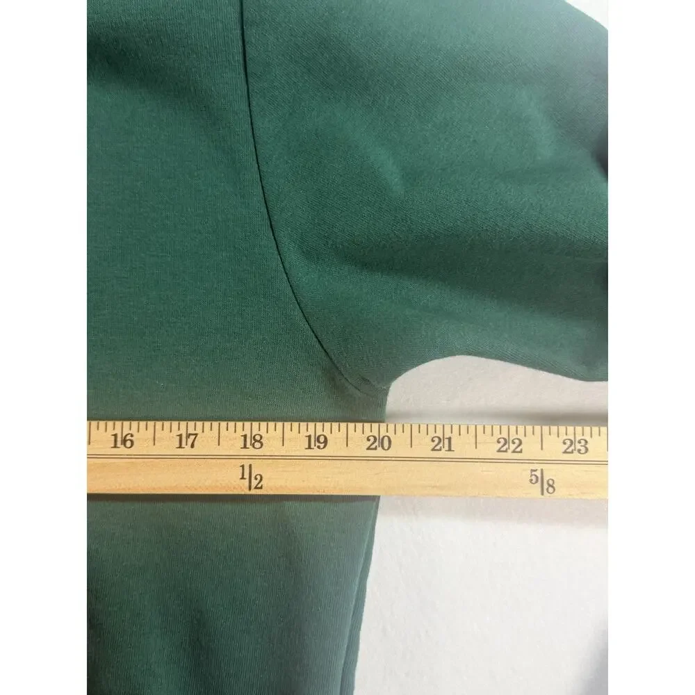 Adidas Men’s Small Green Pullover Hoodie Logo Sweatshirt Fleece Kangaroo Pocket
